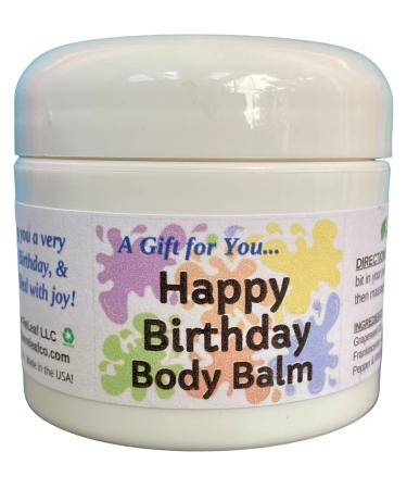 Urban ReLeaf Happy Birthday Body Balm! Fresh Citrus Spice Natural Shea Butter & Essential Oils Thoughtful Gift! Gender Neutral Unisex Scent Deeply Moisturizing. Special Present