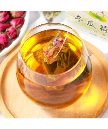 20 Packs Winter Melon Lotusleaf Tea Winter Melon Rose Cassia Triangular Pack Herbal Tea for Home Office - Buy Online on SooperMarket.com