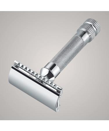 Merkur 34C Razor Plane | Compact Gloss Chrome Handle | Closed Comb Wet Shaving | Made in Germany | Zinc Die Casting & Brass Handle - Buy Online on SooperMarket.com