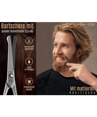 Premium Bartscher Stainless Steel Nasal & Beard Hair Scissors - 10.5 cm Round Tip for Safe Trimming - Buy Online on SooperMarket.com