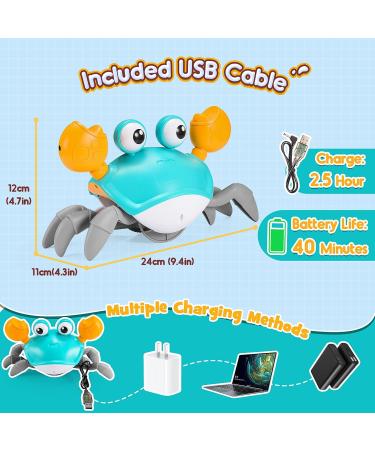 EucoCococo Toys - Best Crab Baby Toys for 6-12 Months & Learning Games for Girls Ages 1-3 | Perfect Tummy Time Gifts - Buy Online on SooperMarket.com