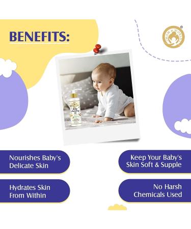 Mom & World Nourishing Baby Oil - Almond, Grapeseed, Wheatgerm, Olive & Coconut Oils - 200ml (MOMWLD03) - Buy Online on SooperMarket.com