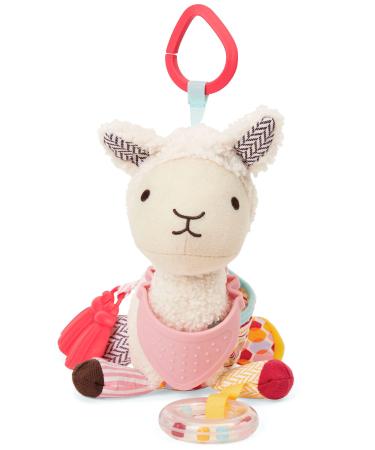 Skip Hop Bandana Buddies Baby Activity and Teething Toy with Multi-Sensory Rattle and Textures  Llama