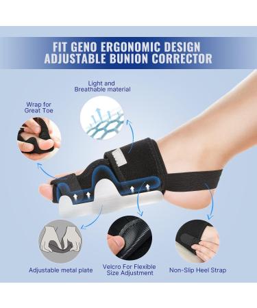 Fit Geno Bunion Corrector for Women Big Toe Adjustable for Men Toe Straightener Bunion Relief Foot Brace Splint Pain Relief Protector Hallux Valgus Corrector(Beige) - Buy Online on SooperMarket.com