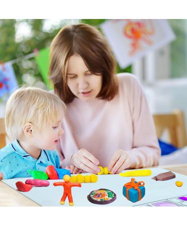 Creator Silicone Craft Mat 20x16 for Resin, Painting, Art - Non-Stick Silicone Sheet for Clay & Play Doh - Includes Cleaning Cup (Blue) - Buy Online on SooperMarket.com