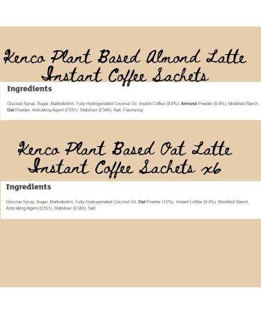 Plant Based Coffee Bundle With Oat Latte & Almond Latte Instant Coffee (24 sachets in total) - Buy Online on SooperMarket.com