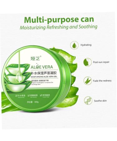 Buy Organic Aloe Vera Gel 300g - Natural Moisturizer for Face & Body Sun Relief & Sensitive Skin Hydration - Buy Online on SooperMarket.com