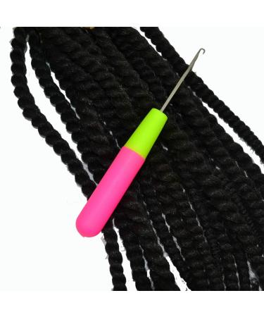 2Pcs Latch Hook Crochet Needle Set for Micro Braids, Hair Extensions & Carpets - Buy Online on SooperMarket.com