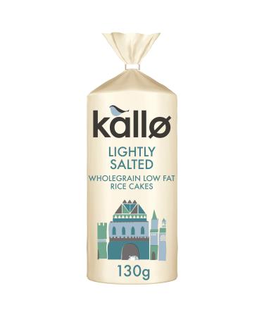 Kallo Lightly Salted Wholegrain Low Fat Rice Cakes 12 x 130g