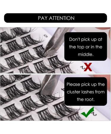 144PCS 3D Reusable D Curl Cluster Lashes | Natural Look Soft DIY Eyelash Extensions | 10-16MM Mix | DM06 - Buy Online on SooperMarket.com