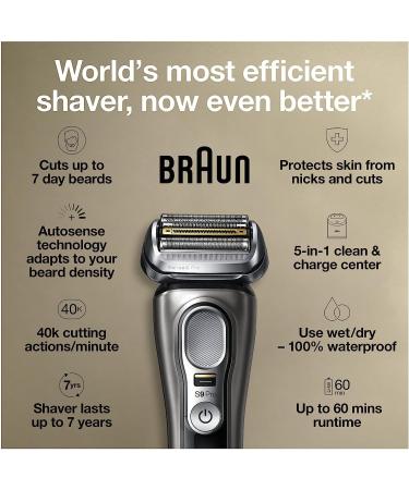Braun Electric Razor for Men Series 9 Pro 9465cc Wet & Dry Electric Foil Shaver & All-In-One Style Kit Series 9 9440 13-in-1 Trimmer for Men with Beard Trimmer - Buy Online on SooperMarket.com