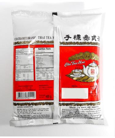 ChaTraMue Thai Tea Mix Vanilla Flavour Red Tea Powder 400g (Pack of 2) by CNMART - Buy Online on SooperMarket.com