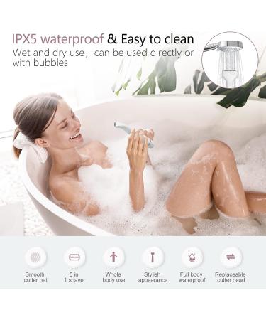 5-in-1 Lady Shavers: Facial Hair Remover, Bikini Trimmer, Eyebrow Trimmer - Electric Shaver for Women - Portable, Waterproof, Painless - USB Charging - Buy Online on SooperMarket.com