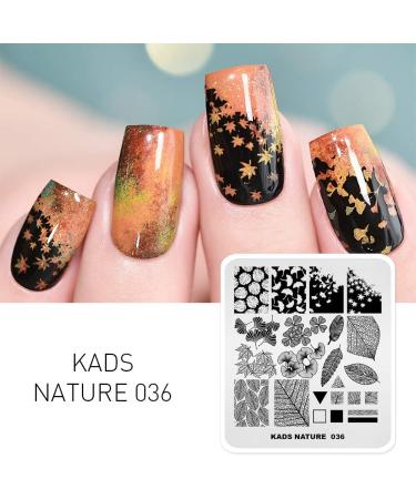 Alexnailart Professional Stamping Plates Autumn Leaves Ginkgo Maple Leaf Template Manicure Printing Tool NA036 - Buy Online on SooperMarket.com