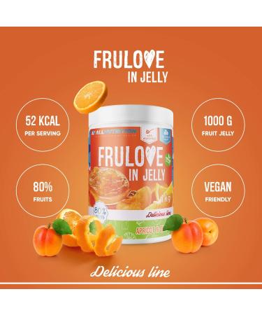 ALLNUTRITION Sugar Free Jam - Frulove Apricot & Orange Jelly - Low Carb & Calorie Spread - Vegan 1000g - Buy Online on SooperMarket.com