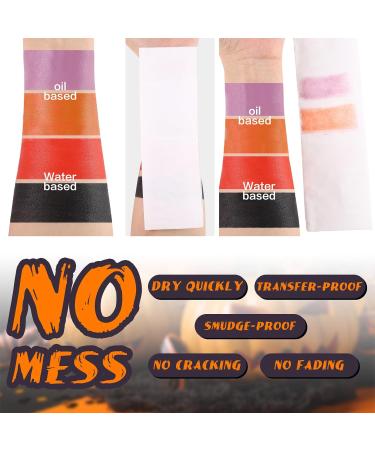 BOBISUKA Alabaster White Face Body Paint Stick White Eye Black Sticks for Sports Water Based Face Painting Kit Quick Drying Foundation Makeup for Halloween Clown Skeleton Joker Cosplay SFX Costume - Buy Online on SooperMarket.com