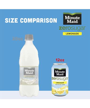 Minute Maid Light Lemonade 12 Fl Oz (Pack of 12) - Refreshing Fruit Drink - Buy Online on SooperMarket.com