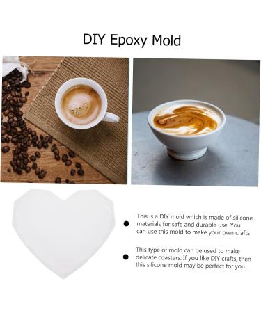 LALAFINA 12 Pcs Heart Diamond Mold Cup Mat Mold Food Serving Plate Mold Tray Set up Crystal Epoxy As Shownx3pcs 7.5X6cmx3pcs - Buy Online on SooperMarket.com