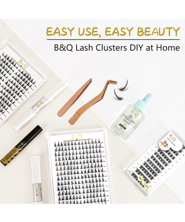 D-14 mm B 47 Cluster Lashes - 72 Clusters | Natural DIY Soft Fluffy Eyelash Extensions - Buy Online on SooperMarket.com