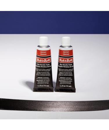 AMACO Rub n Buff Wax Metallic Finish - Ebony 15ml Tubes - Gilding Wax for Furniture - Set of 2 - Buy Online on SooperMarket.com