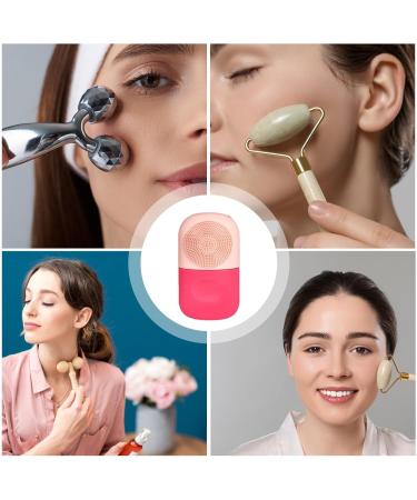 Teksome Ice Cube Face Roller - Silicone Ice Mold for Face Beauty - Food Safe Face Ice Mold for De-Puff Eye Bags Wash Face Ice Compress Pink Rose - Buy Online on SooperMarket.com