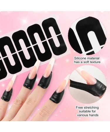100PCS Nail Polish Protector - UV Gel Nail Stickers & Cuticle Tape for Perfect DIY French Tip Nail Art - Buy Online on SooperMarket.com