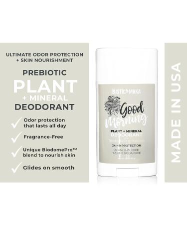 Rustic MAKA Natural Deodorant - Good Morning | Aluminum & Paraben Free | Odor-Neutralizing | Vegan & Cruelty-Free - Buy Online on SooperMarket.com