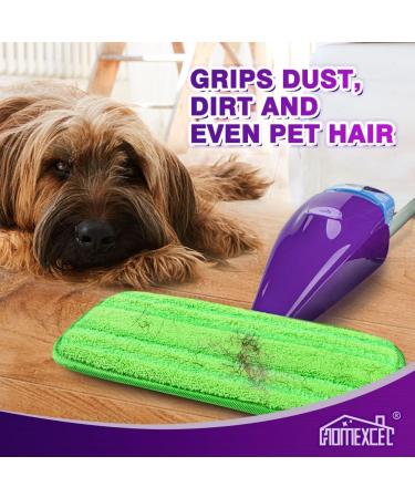 Microfiber Mop Pads for Swiffer Wet Jet - Reusable & Machine Washable - Pack of 4 - Buy Online on SooperMarket.com