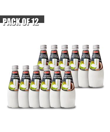 Parrot Coconut Milk Drink Original with Pulp 290ml (Pack of 12) - Refreshing Tropical Beverage - Buy Online on SooperMarket.com