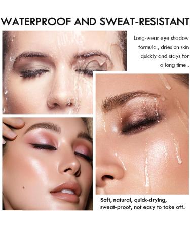 Aaiffey 2PCS Eyeshadow Stick Set Eye Brightener Stick Waterproof Glitter Eyeshadow Pencil Highlighter Eye Liner Shimmer Creamy Long Lasting Eye Makeup (1#Pink+4#Mauve Taupe) Color - Buy Online on SooperMarket.com