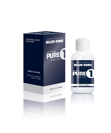 Blue Emu Pure 1 Emu Oil Face Body and Hair Oil Ideal for Deep Hydration and Moisture 1 oz