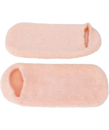 Moisture Socks for Rough Skin - Soft Gel Spa Socks - 2 Pack Essential Oil Design - Pink Moisturizing Socks for At Home Care - Buy Online on SooperMarket.com