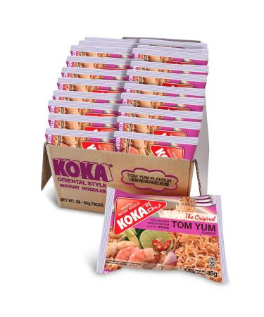 Koka Oriental Instant Noodles The Original Tom Yum Flavour (Pack of 85G X 30Pcs)
