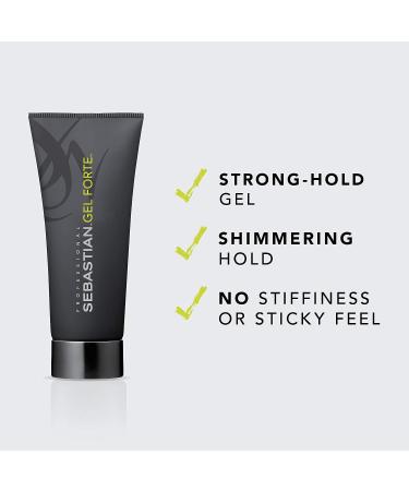 Sebastian Gel Forte Strong-Hold Gel 6.8 fl oz - Long-Lasting Hold for Hair Styling - Buy Online on SooperMarket.com