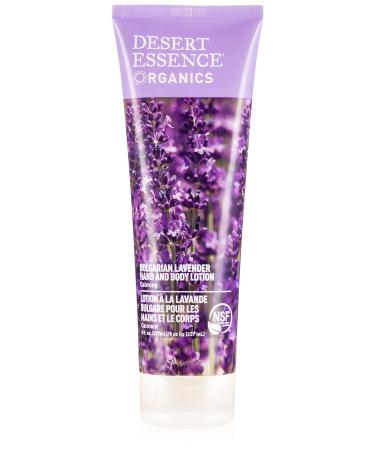 Desert Essence Bulgarian Lavender Hand & Body Lotion - 8 Fl Ounce - Calming - Shea Butter - Aloe Vera - Soothes & Nurtures - No Oily Residue - Honeysuckle - No Parabens