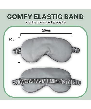 4 Pcs Silk Sleep Mask Set - Soft Satin Eye Covers for Sleeping & Travel - Elastic Strap Eyeshade for Men & Women - 4 Colors Available - Buy Online on SooperMarket.com