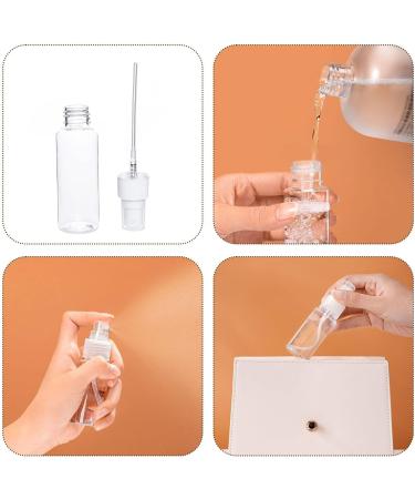8 Pack 20ml Transparent Travel Spray Bottles | Refillable Cosmetic Containers for Men & Women | Free Labels Included - Buy Online on SooperMarket.com