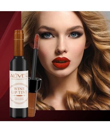 6-Piece Wine Lip Tint Set - Long-Lasting Matte Lip Stain, Gloss & Balm for Women - Buy Online on SooperMarket.com