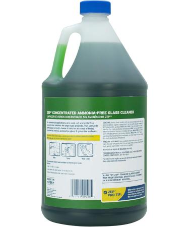 Zep Commercial Glass Cleaner Concentrate - Eco-Friendly 1 Gal Liquid Solution for Streak-Free Shine - International Shipping Available - Buy Online on SooperMarket.com