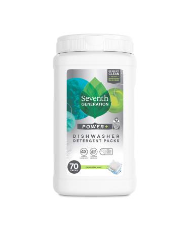 Seventh Generation Ultra Power Plus Dishwasher Detergent Packs, Fresh Citrus Scent, 70 count