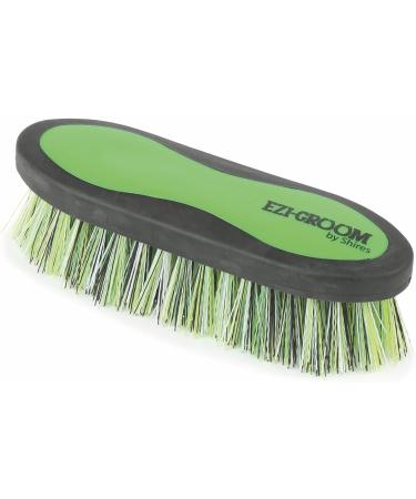 Shires 1482 Ezi-Groom Large 2-Tone Dandy Brush: Lime Green - Buy Online on SooperMarket.com
