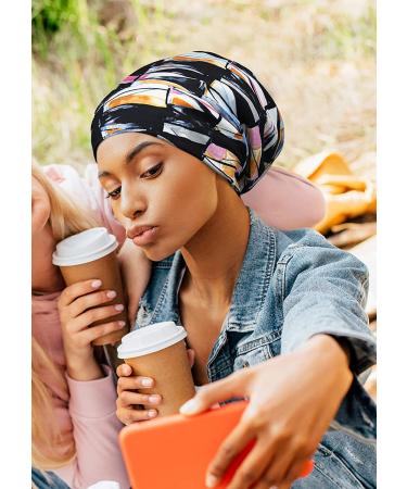 Elegant Black Beanie Turbans & Bonnets for Frizzy Hair - Perfect for Women - Buy Online on SooperMarket.com
