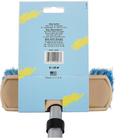 STAR BRITE Marine Deck Brush w/Telescoping Aluminum Handle 2'-4' Blue - 040097 - Buy Online on SooperMarket.com