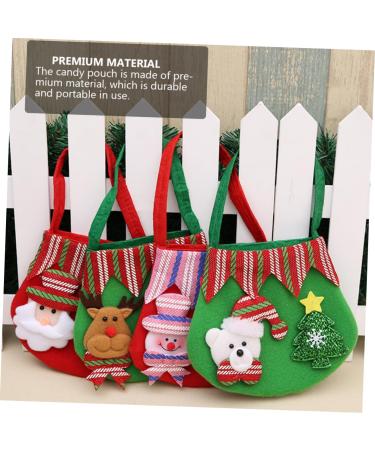 Anneome Santa Pants Treat Bags 3pcs Christmas Bag Candy Bags Cloth Goodie Bags Grocery Bags Xmas Candy Pouch Christmas Bag - Buy Online on SooperMarket.com