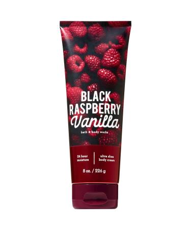 Bath and Body Works BLACK RASPBERRY VANILLA Ultra Shea Body Cream 8 Ounce (2019 Edition) 2019 Edition 8 Ounce (Pack of 1)