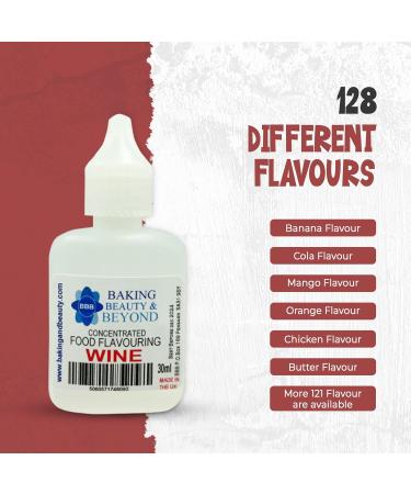 Baking Beauty and Beyond Concentrated Food Flavouring Oil - Dozen of Professional Quality Food Grade Flavouring Oil for Candy Making Baking Cooking Lip Balm and Lip Gloss - Wine (50ml) - Buy Online on SooperMarket.com