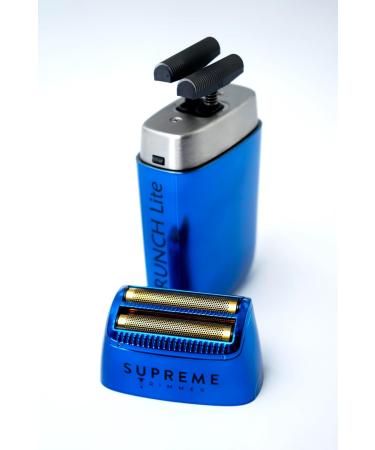 Supreme Trimmer Crunch Lite & Solo Foil Shaver Kit - Pro Barber Electric Foil Razor STF600 & STF101 Set | Blue - International Shipping Available - Buy Online on SooperMarket.com