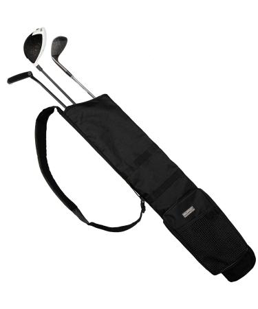 Murray Sporting Goods Golf Sunday Bag | Black Lightweight Travel Carry Sunday Golf Bag with Cushioned Shoulder Strap for Driving Range Practice Easy Transport - for Beginners, Youth, Adult or Seniors
