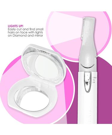 Finishing Touch Diamond Hair Remover with Light-Up Deluxe Mirror - E-Commerce Packaging - Buy Online on SooperMarket.com
