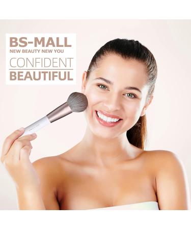 BS-MALL 18 Pcs Premium Synthetic Makeup Brush Set with Brush Holder - White - Buy Online on SooperMarket.com